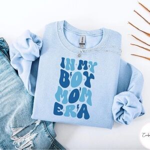 Gildan Blue Sweatshirt - In My Boy Mom Era